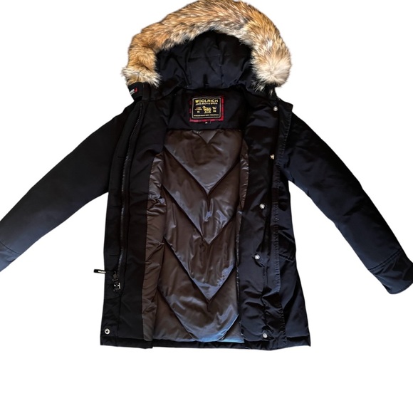 Woodrich Women’s Black Arctic Down Parka Brown Fur
Ramar cloth jacket coat XS - Picture 7 of 13
